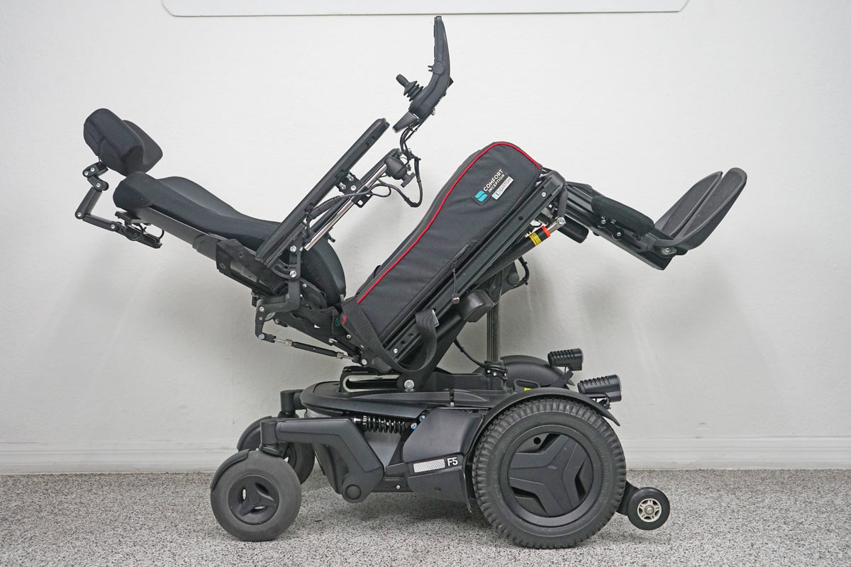 Permobil F5 Power Wheelchair Seat Lift, Tilt, Recline, Legs & Anterior Tilt - 8400