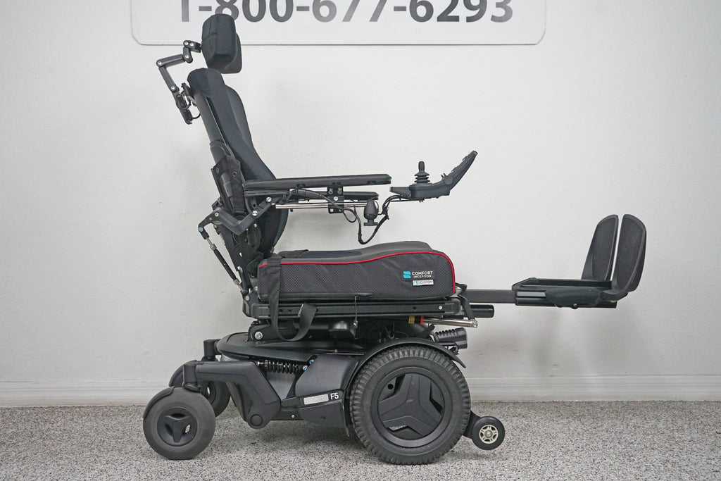 Permobil F5 Power Wheelchair Seat Lift, Tilt, Recline, Legs & Anterior Tilt - 8400