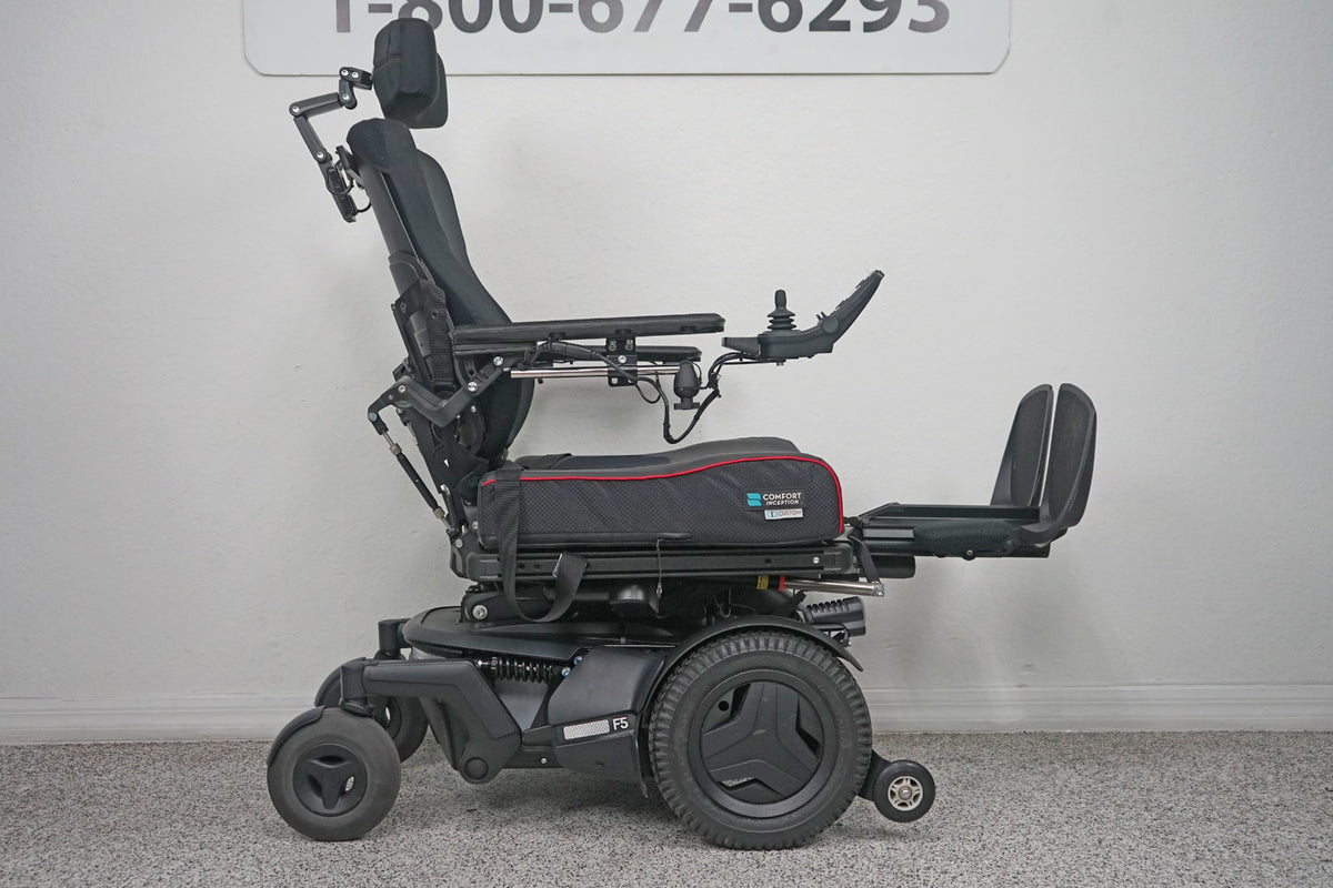 Permobil F5 Power Wheelchair Seat Lift, Tilt, Recline, Legs & Anterior Tilt - 8400