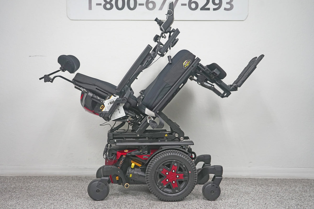 Quantum Edge 3 Stretto Power Wheelchair 12" iLevel Seat Lift, Tilt, Recline & Legs - 8466