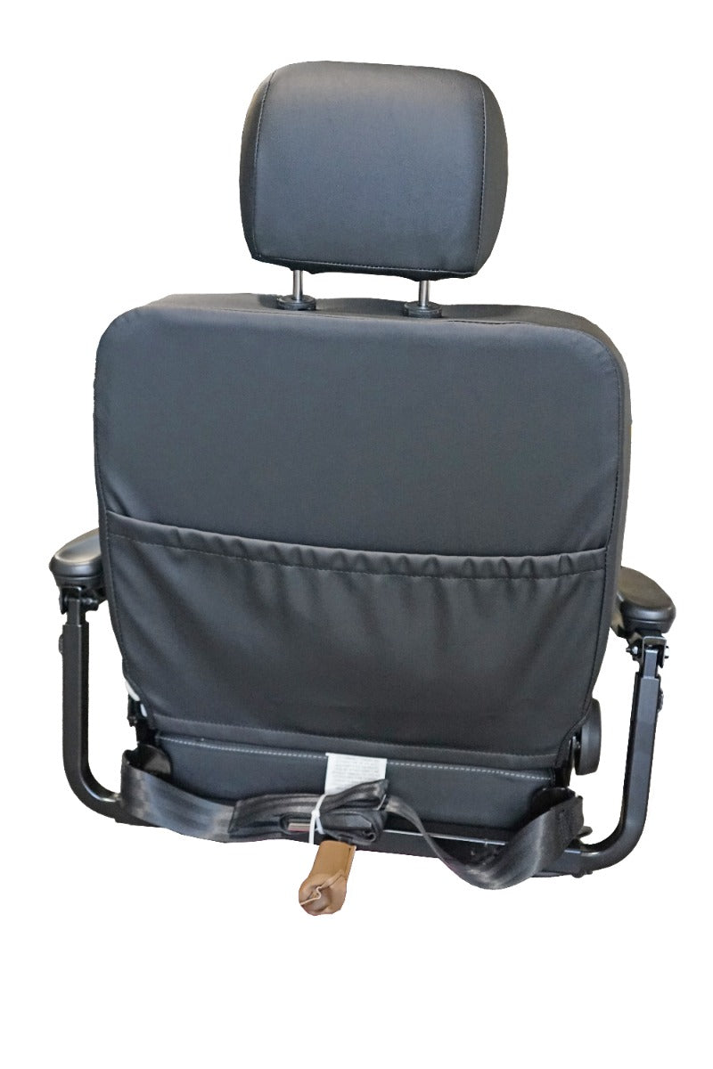 High Back Black Vinyl Seat
