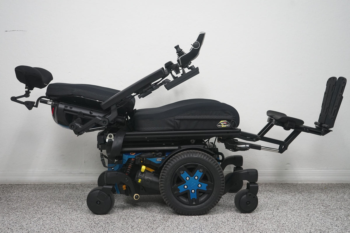 Quantum Edge 3 Stretto Power Wheelchair 12" iLevel Seat Lift, Tilt, Recline & Legs - 8506