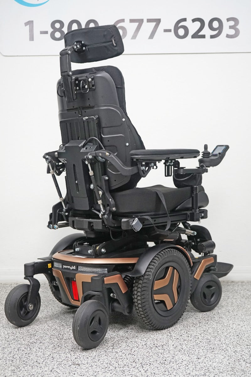 Permobil M3 Power Wheelchair 12" Seat Lift, Tilt, Recline, Legs & Anterior Tilt - 6712