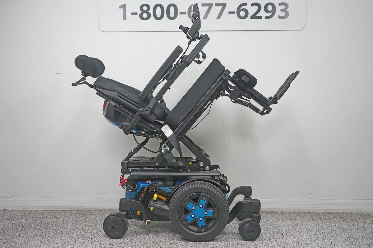Quantum Edge 3 Stretto Power Wheelchair 12" iLevel Seat Lift, Tilt, Recline & Legs - 8403