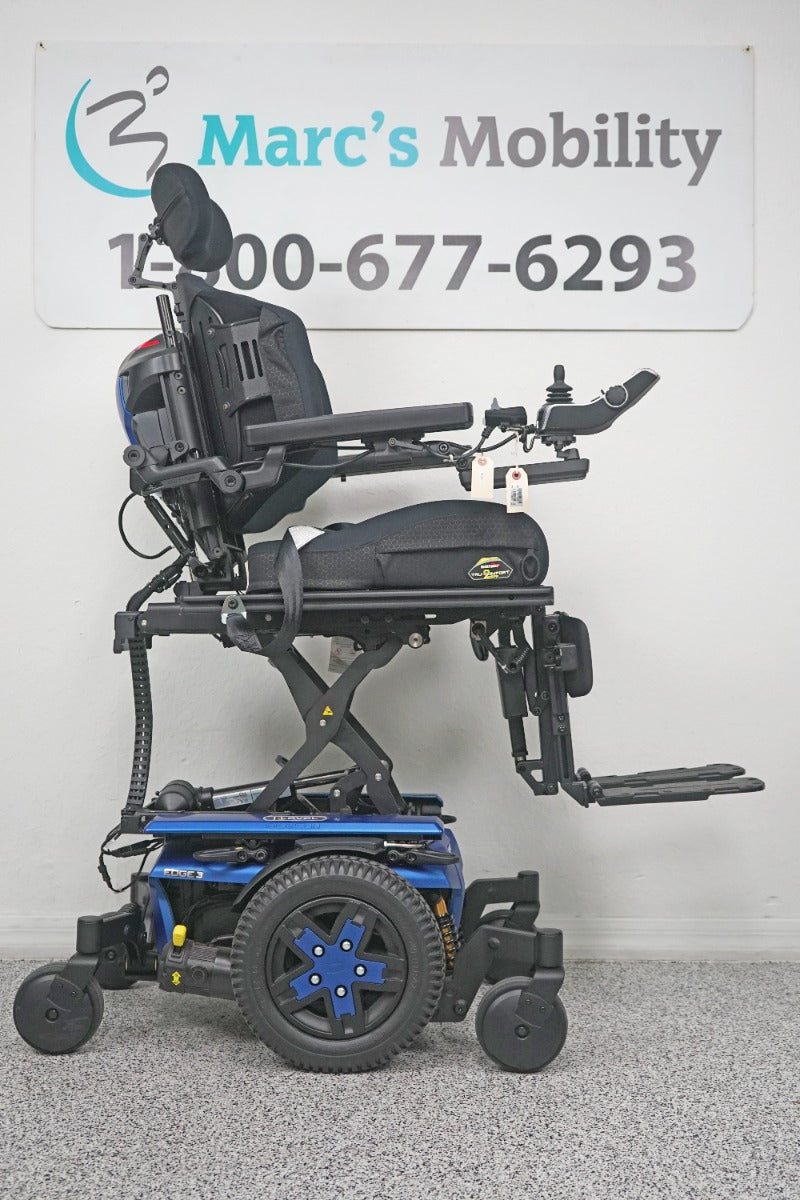 Quantum Edge 3 Power Wheelchair 12" iLevel Seat Lift, Tilt, Recline & Legs - 8571