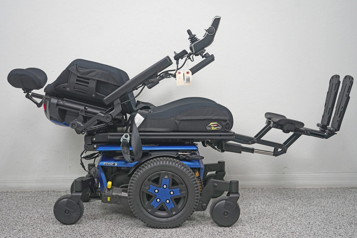 Quantum Edge 3 Power Wheelchair 12" iLevel Seat Lift, Tilt, Recline & Legs - 8571