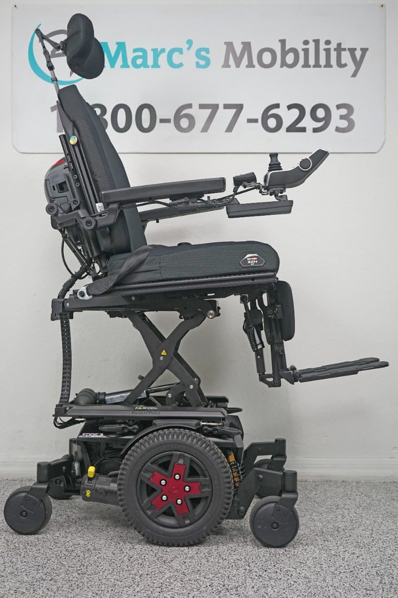 Quantum Edge 3 Power Wheelchair 12" iLevel Seat Lift, Tilt, Recline & Legs - 8408