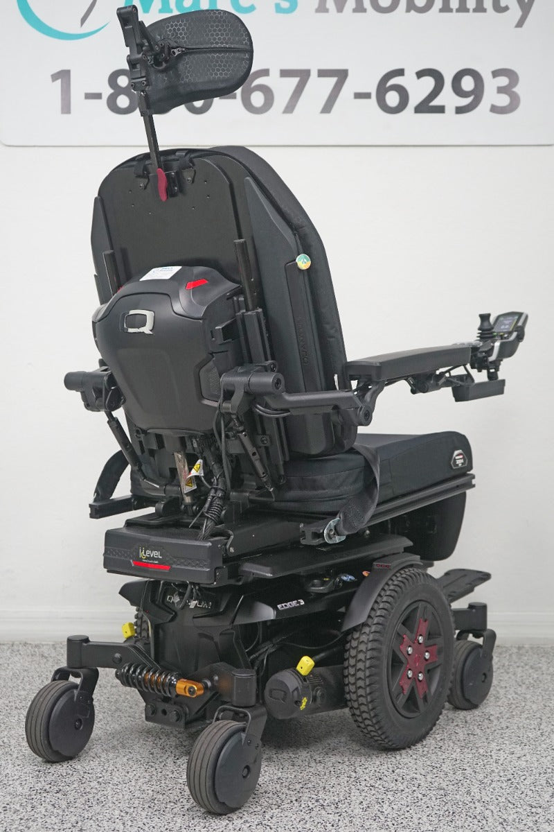 Quantum Edge 3 Power Wheelchair 12" iLevel Seat Lift, Tilt, Recline & Legs - 8408