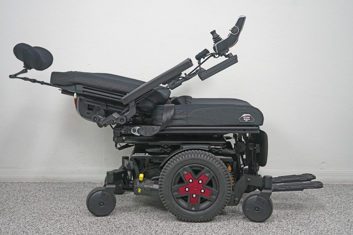 Quantum Edge 3 Power Wheelchair 12" iLevel Seat Lift, Tilt, Recline & Legs - 8408