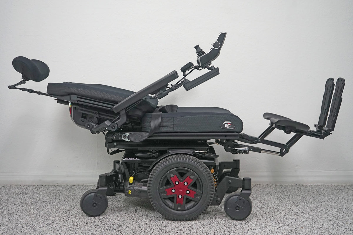 Quantum Edge 3 Power Wheelchair 12" iLevel Seat Lift, Tilt, Recline & Legs - 8408