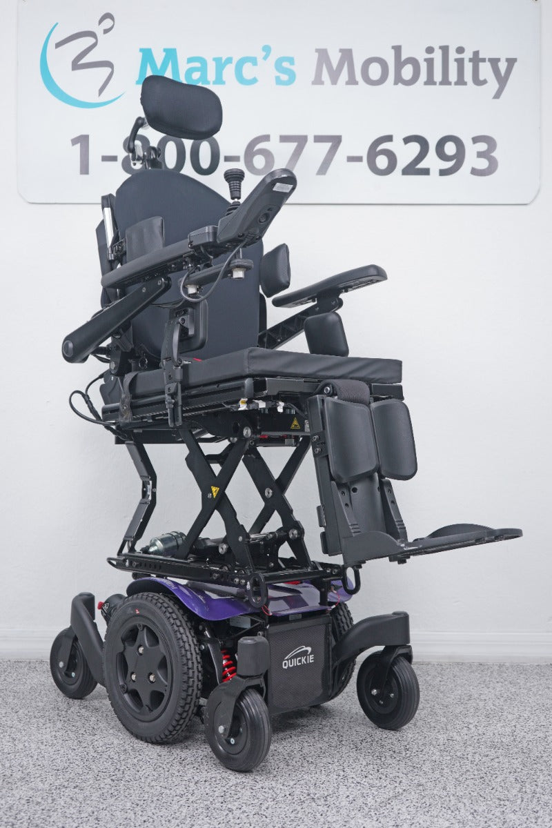 Quickie Q300 M Mini Power Wheelchair 12" Seat Lift, Tilt & Legs - 8537