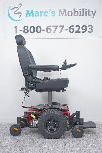 Quantum Q6 Edge Power Wheelchair Large Knobby Tires & 7" Seat Lift - 8496