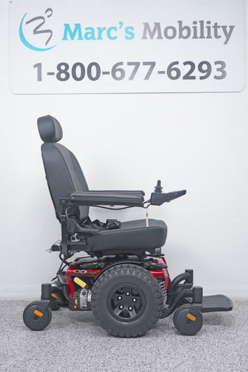 Quantum Q6 Edge Power Wheelchair Large Knobby Tires & 7" Seat Lift - 8496