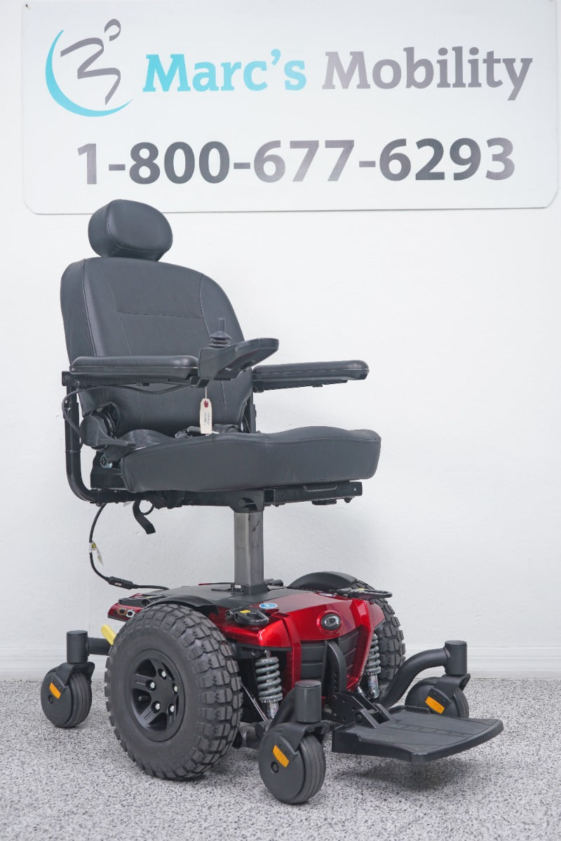 Quantum Q6 Edge Power Wheelchair Large Knobby Tires & 7" Seat Lift - 8496