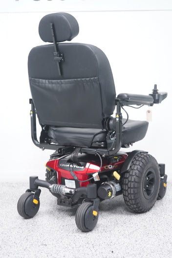 Quantum Q6 Edge Power Wheelchair Large Knobby Tires & 7" Seat Lift - 8496
