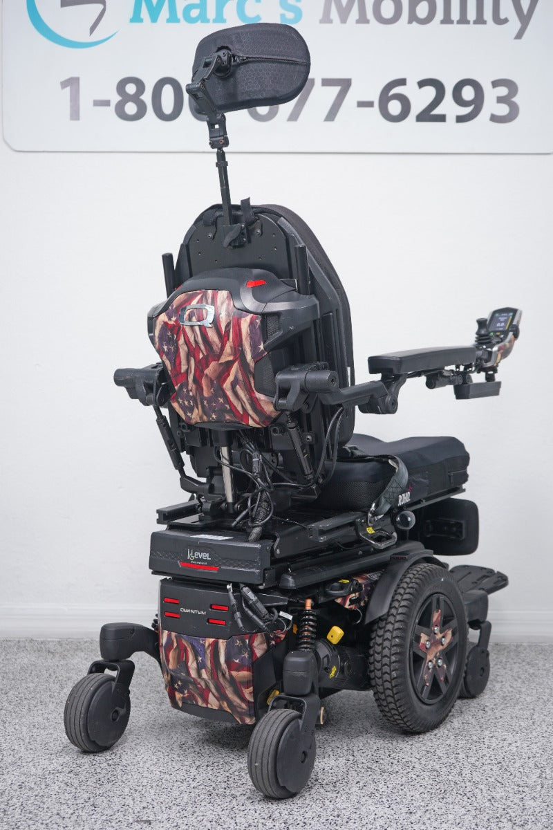 Quantum Edge 3 Stretto Power Wheelchair 12" iLevel Seat Lift, Tilt, Recline & Legs - 8704