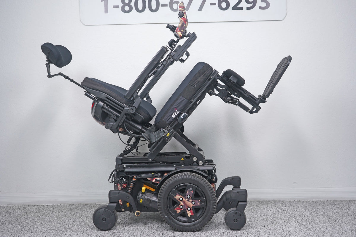 Quantum Edge 3 Stretto Power Wheelchair 12" iLevel Seat Lift, Tilt, Recline & Legs - 8704