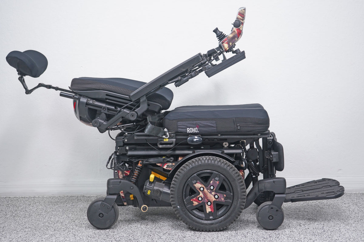Quantum Edge 3 Stretto Power Wheelchair 12" iLevel Seat Lift, Tilt, Recline & Legs - 8704