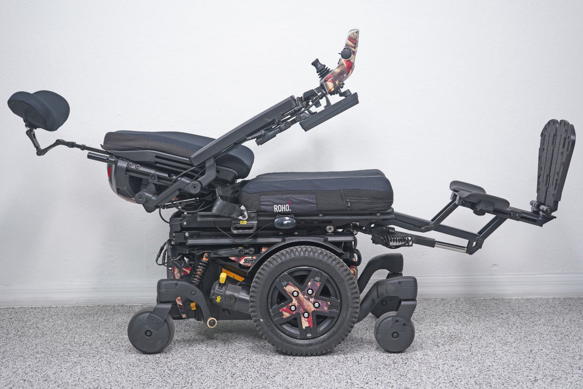 Quantum Edge 3 Stretto Power Wheelchair 12" iLevel Seat Lift, Tilt, Recline & Legs - 8704