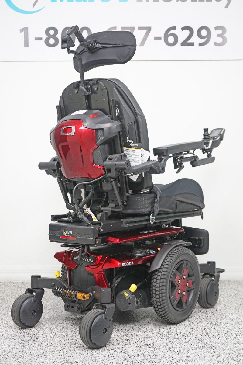 Quantum Edge 3 iLevel Power Wheelchair 12" Seat Lift, Tilt, Recline & Legs - 6885