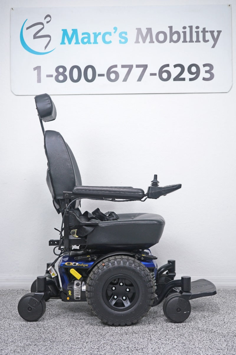 Quantum Q6 Edge Power Wheelchair Large Knobby Tires & 7" Seat Lift - 8714