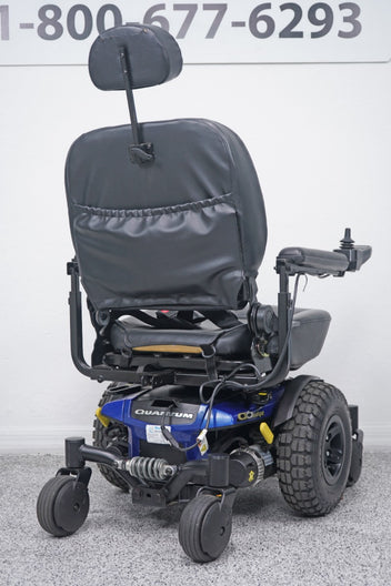 Quantum Q6 Edge Power Wheelchair Large Knobby Tires & 7" Seat Lift - 8714