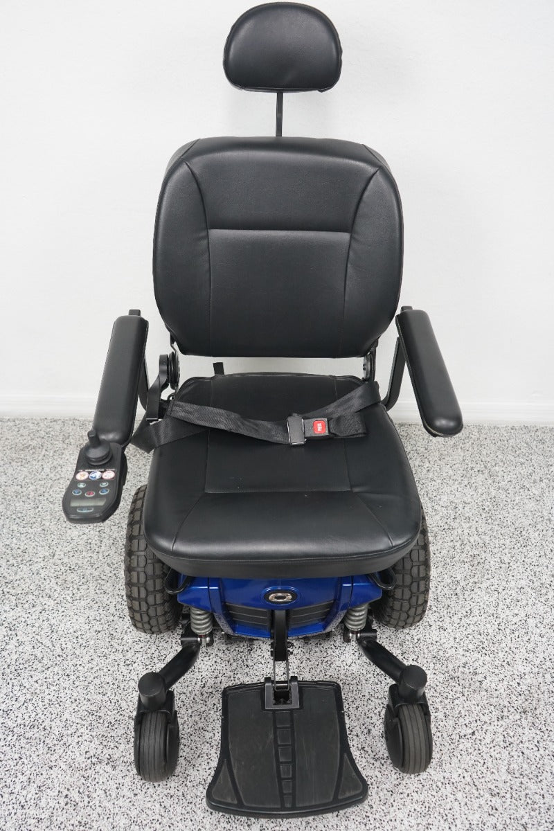 Quantum Q6 Edge Power Wheelchair Large Knobby Tires & 7" Seat Lift - 8714