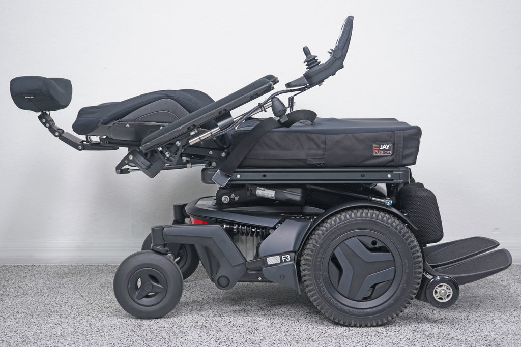 Permobil F3 Power Wheelchair 12" Seat Lift, Tilt, Recline, Legs & Anterior Tilt - 8703