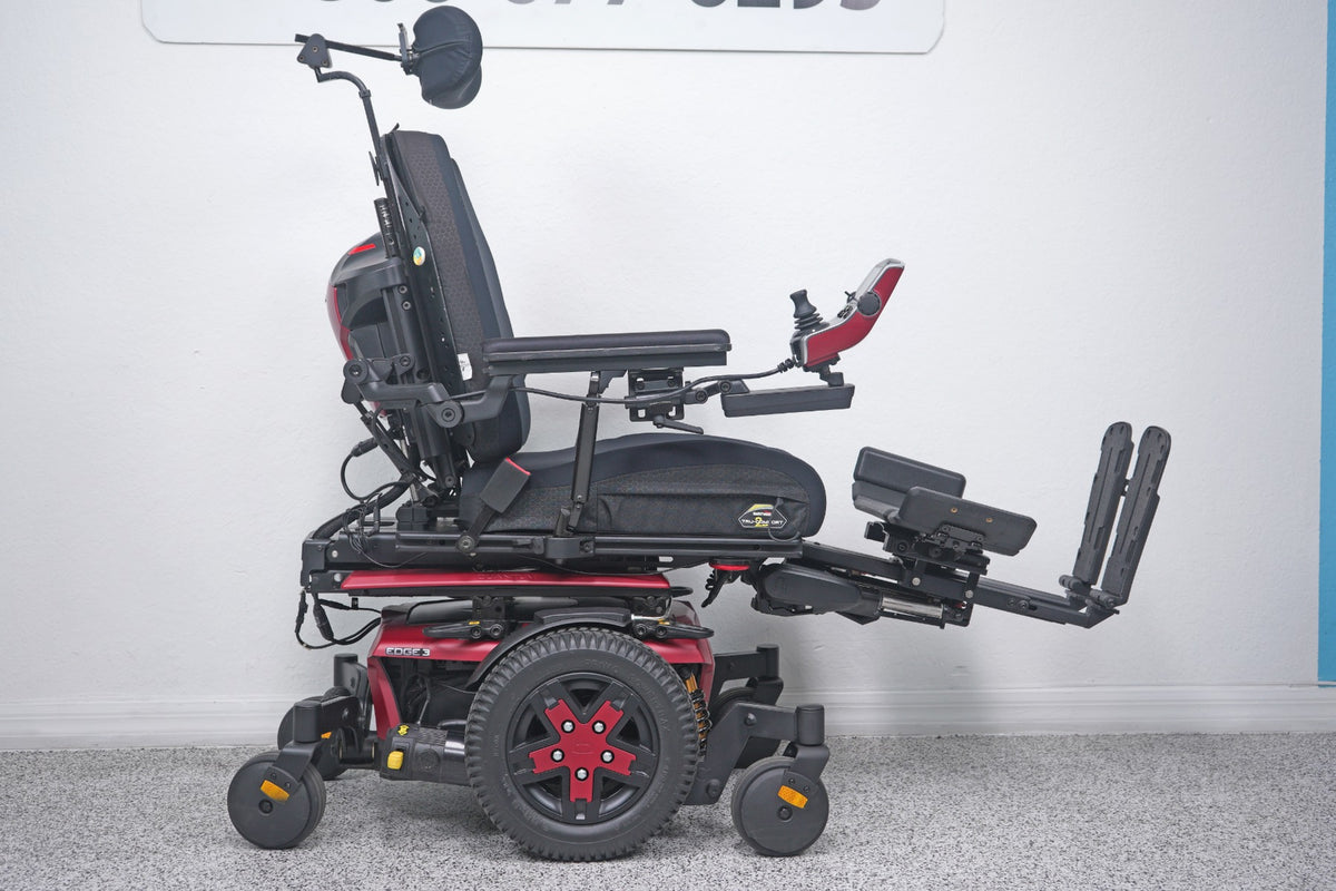 Quantum Edge 3 Power Wheelchair 12" iLevel Seat Lift, Tilt, Recline & Legs - 8712