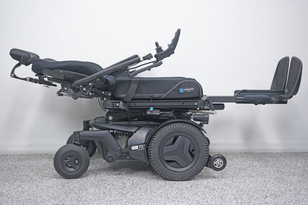 Permobil F3 Power Wheelchair 12" Seat Lift, Tilt, Recline, Legs & Anterior Tilt - 8536