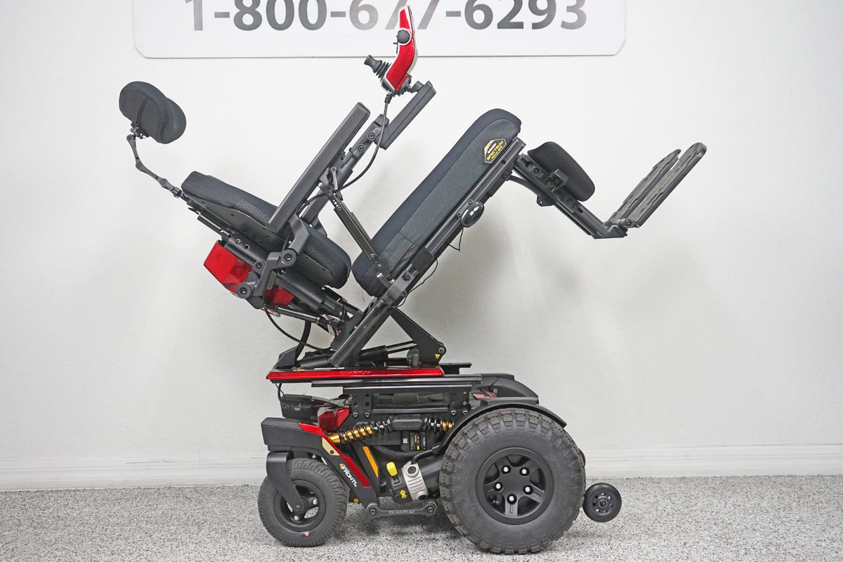 Quantum 4Front Power Wheelchair Tilt & Large Knobby Tires - 6997
