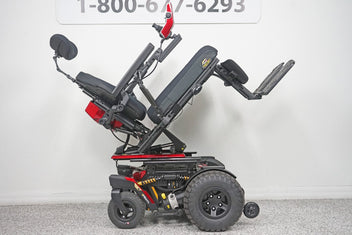 Quantum 4Front Power Wheelchair Tilt & Large Knobby Tires - 6997