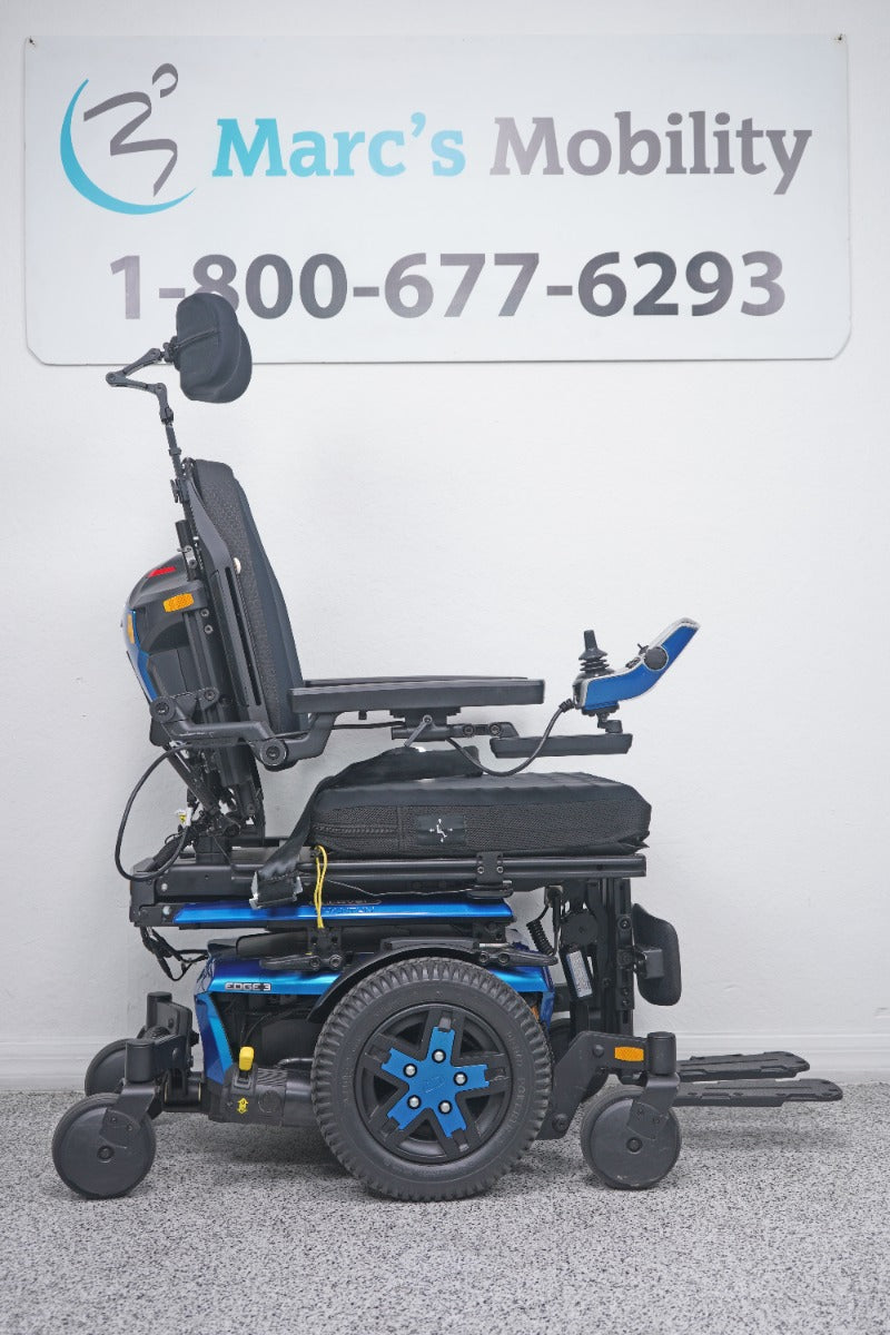 Quantum Edge 3 Power Wheelchair 12" iLevel Seat Lift, Tilt, Recline & Legs - 8761