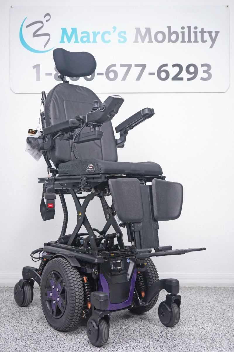 Quantum Edge 3 Stretto Power Wheelchair 12" iLevel Seat Lift, Tilt, Recline & Legs - 8827