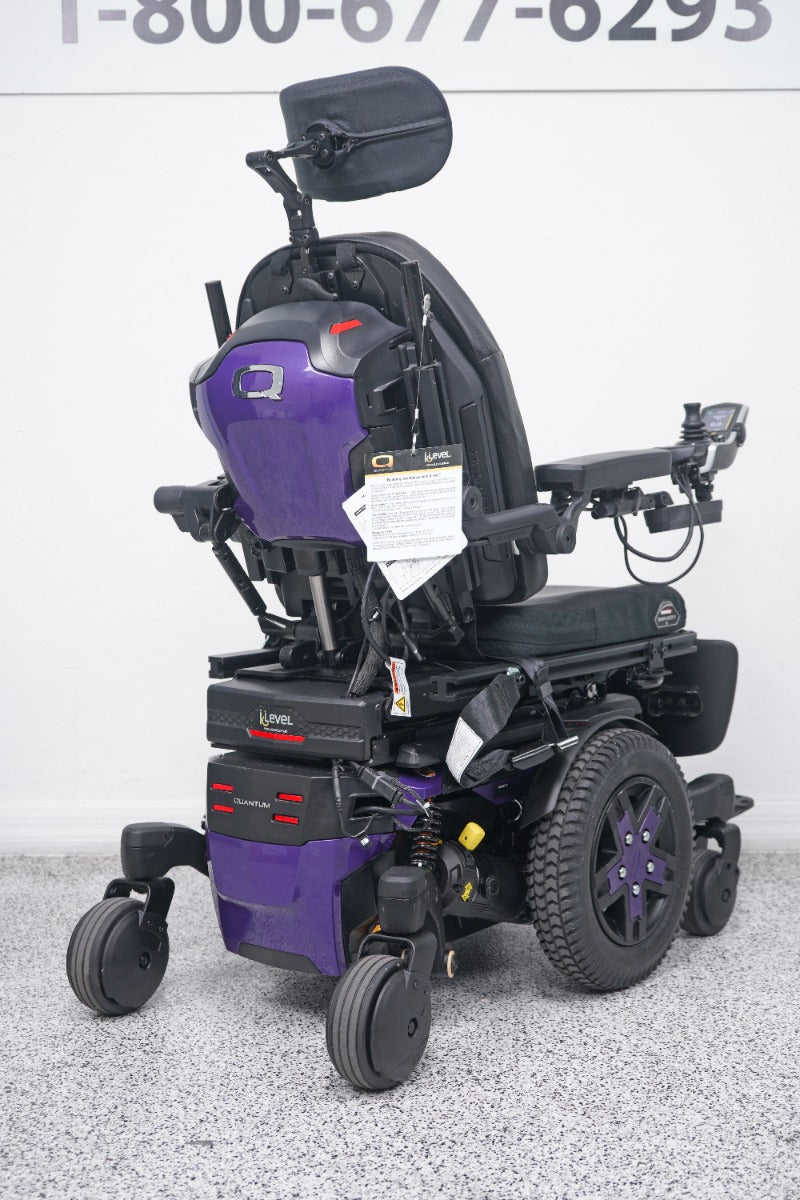 Quantum Edge 3 Stretto Power Wheelchair 12" iLevel Seat Lift, Tilt, Recline & Legs - 8827