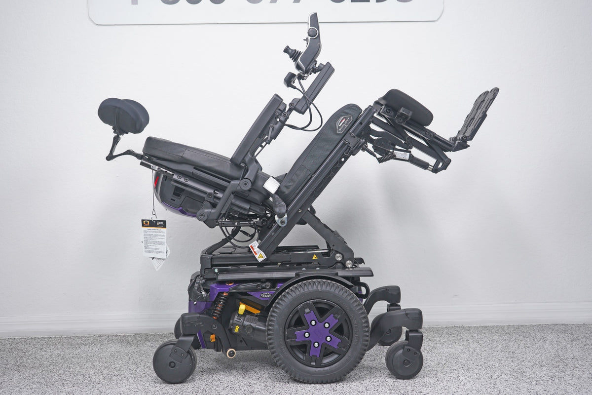 Quantum Edge 3 Stretto Power Wheelchair 12" iLevel Seat Lift, Tilt, Recline & Legs - 8827