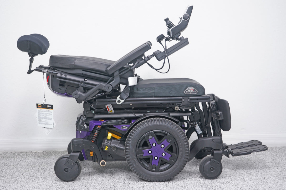 Quantum Edge 3 Stretto Power Wheelchair 12" iLevel Seat Lift, Tilt, Recline & Legs - 8827