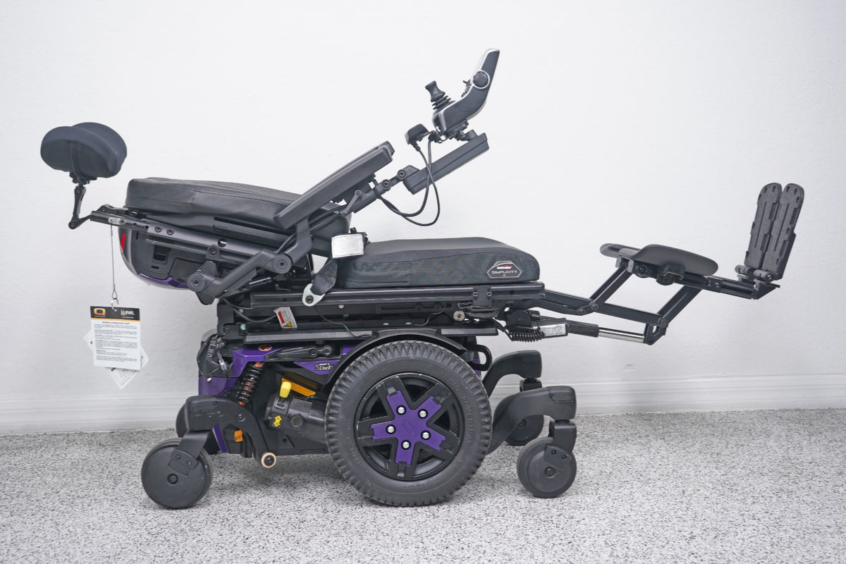 Quantum Edge 3 Stretto Power Wheelchair 12" iLevel Seat Lift, Tilt, Recline & Legs - 8827