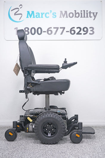 Quantum Q6 Edge Power Wheelchair Large Knobby Tires & 7" Seat Lift - 8762