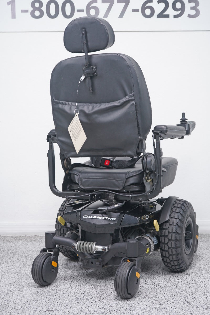 Quantum Q6 Edge Power Wheelchair Large Knobby Tires & 7" Seat Lift - 8762