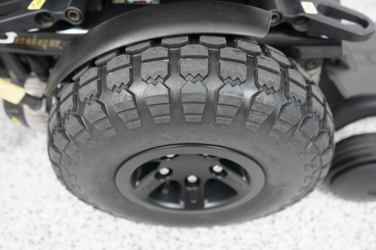 Quantum Q6 Edge Power Wheelchair Large Knobby Tires & 7" Seat Lift - 8762