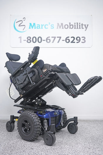 Quantum Q6 Edge Power Wheelchair Tilt , Legs & Large Knobby Tires - 8749