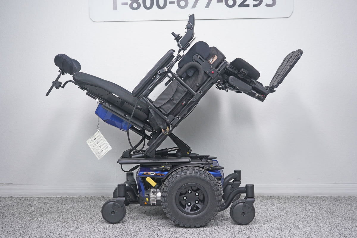 Quantum Q6 Edge Power Wheelchair Tilt , Legs & Large Knobby Tires - 8749