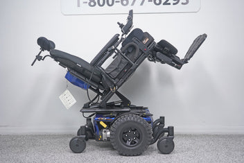 Quantum Q6 Edge Power Wheelchair Tilt , Legs & Large Knobby Tires - 8749
