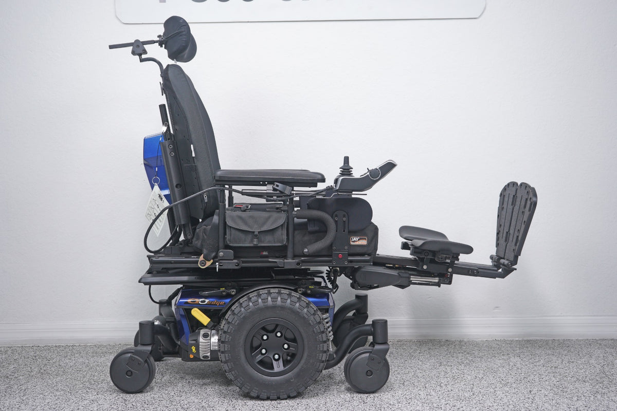 Quantum Q6 Edge Power Wheelchair Tilt , Legs & Large Knobby Tires - 8749