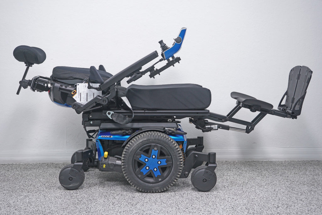 Quantum Edge 3 Power Wheelchair 12" iLevel Seat Lift, Tilt, Recline & Legs - 8871