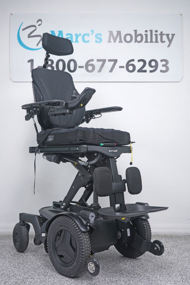Permobil F3 Power Wheelchair 12" Seat Lift, Tilt, Recline, Legs & Anterior Tilt - 8918