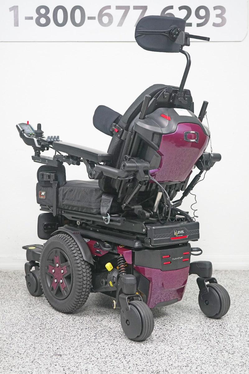 Quantum Edge 3 Stretto Power Wheelchair 12" iLevel Seat Lift, Tilt, Recline & Legs - 7121