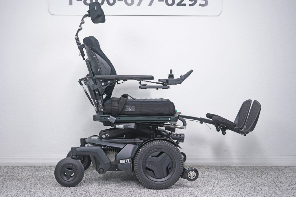 Permobil F3 Power Wheelchair 12" Seat Lift, Tilt, Recline, Legs & Anterior Tilt - 8918