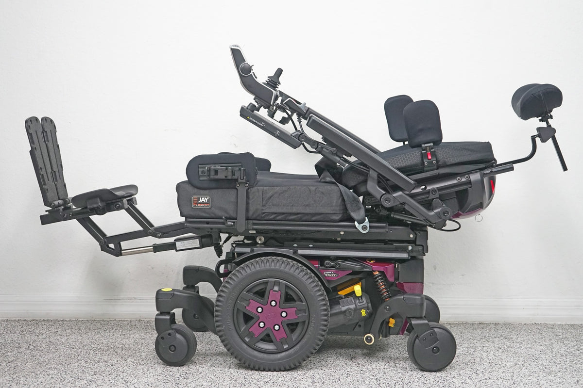 Quantum Edge 3 Stretto Power Wheelchair 12" iLevel Seat Lift, Tilt, Recline & Legs - 7121